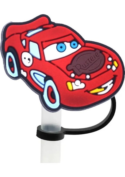 1-10PCS Karikatür Arabalar Saman Kapak Kapağı 10MM Içecek Saman Fişi Yeniden Kullanılabilir Sıçrama Geçirmez Içme Fit Fincan Saman Kapağı Takılar Kolye Renk: 6 (Yurt Dışından)