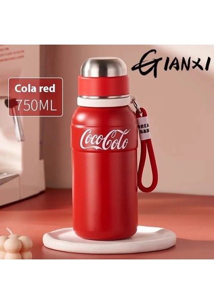 Gianxi Termos Kupası Büyük Kapasite 316 Paslanmaz Çelik Çay Kupası Çocuklar Yeni 2024 Soğuk Su Şişesi Kupası Erkekler Kahve Cupcapacity: 600-750ML/RENK: Kırmızı 750ML (Yurt Dışından)