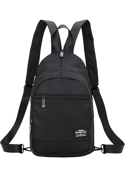 Mini Erkek Sırt Çantası Moda Küçük Siyah Omuz Okul Çantası Adam 2023 Tuval Tasarımcısı Su Geçirmez Seyahat Sırt Çantaları Kumaş Malekolor: Siyah 2776 (Yurt Dışından)