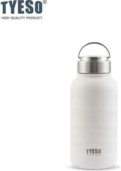 Tyeso Termos Su Şişesi 270/360/750/1000ML Çift Paslanmaz Çelik Termos Kupa Taşınabilir Açık Fitness Spor Su Şişesi Kapasite: 750ML/RENK: Beyaz (Yurt Dışından)