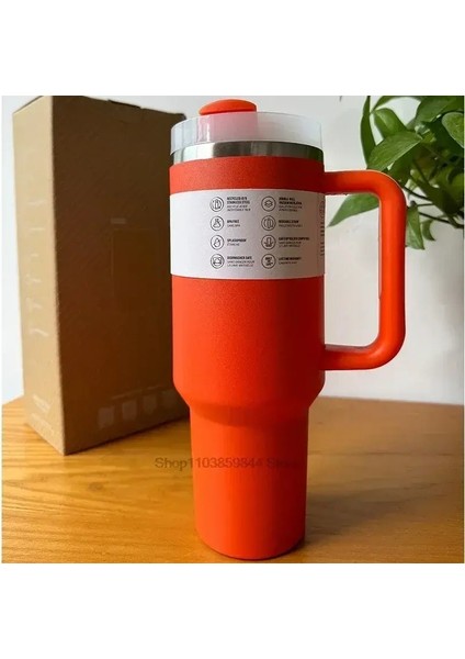 2025 Büyük Kapasiteli 40 Oz Paslanmaz Çelik Vakum Şişesi - Kapak ve Pipetli Yalıtımlı Tumbler Cup, Seyahat Kapasitesi Için Mükemmel: 40OZ -1180MLWITH Logo/renk: 4 (Yurt Dışından)