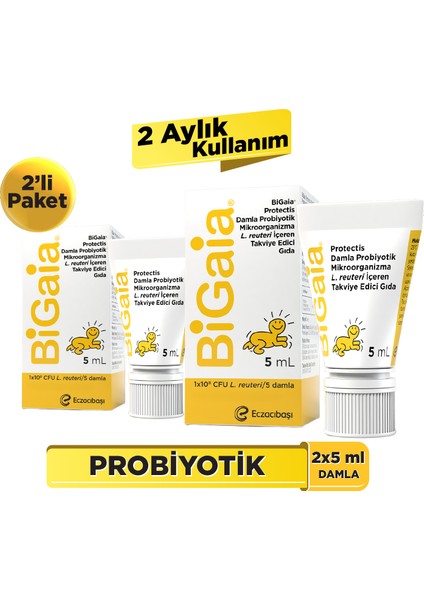 Probiyotik Damla 5 mL x2 – 2 Aylık Kullanım - Sindirim Sistemi