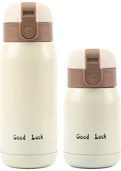 Mini Termos Kupası 200ML/360ML Cep Kupası Paslanmaz Çelik Termal Kahve Kupa Vakum Şişesi Yalıtımlı Sıcak Su Şişesi Çocuk Hediye Kapaklığı: 200ML/RENK: Bej (Yurt Dışından)