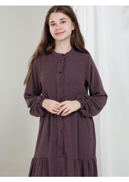 Elara Kız Çocuk Kadife Elbise Mürdüm fırsatları