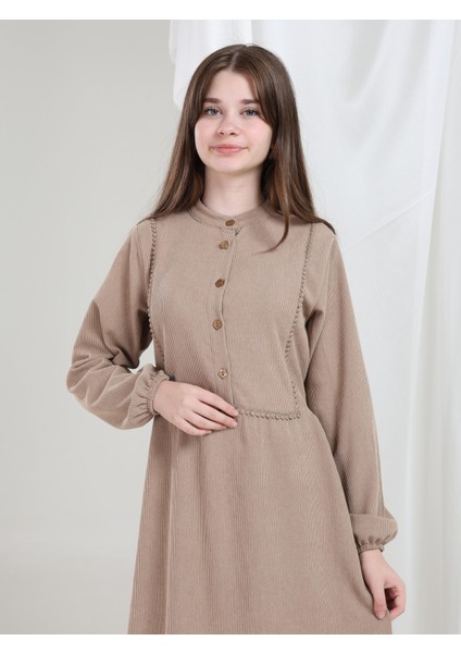 Melora Kız Çocuk Kadife Elbise Bej indirimleri