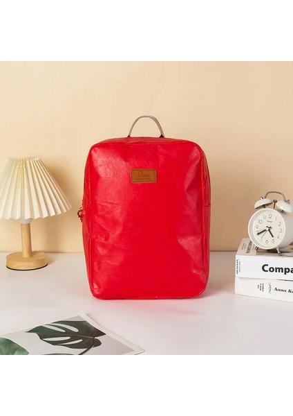 Su Yıkanmış Dupont Kağıt Sırt Çantası Erkekler ve Kadınlar Için Iş Gezisi Tuvalet Depolama Çantası Ultra Hafif Genç Öğrenci Schoolbagcolor: Sarı (Yurt Dışından)