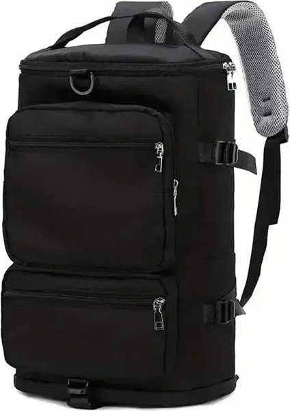 Kadınlar Büyük Seyahat Sırt Çantaları Su Geçirmez Şık Gündelik Gündelik Çantalar Bagaj Kayışı Sırt Çantası ile Bayanlar Spor Yoga Bagaj Çantaları Renk: Siyah (Yurt Dışından)