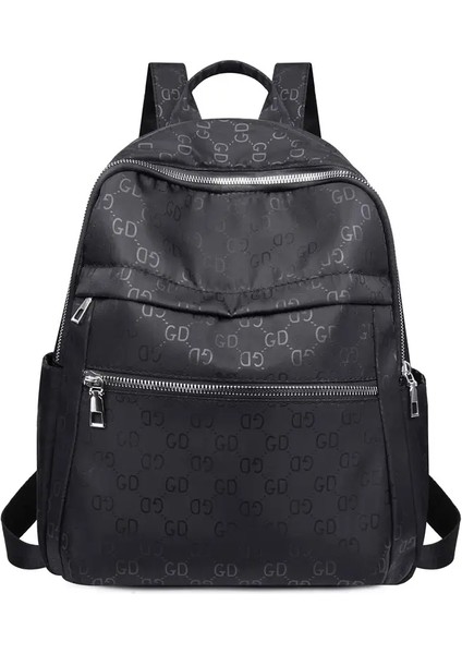 Moda Oxford Rahat Sırt Çantası Kadın Çanta Büyük Kapasite Traval Çanta Bayanlar 2025 Mektup Sırtlık Trendy Haberci Çantalar Damla Gemi Renk: Mektup C/: 28X15X34CM (Yurt Dışından)