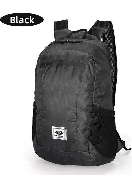 Açık Yürüyüş Çantası 20L Hafif Taşınabilir Sırt Çantası Katlanabilir Su Geçirmez Katlanır Ultralight Pack Yolculuk Yolculuğu Yolculuk: Gri (Yurt Dışından)