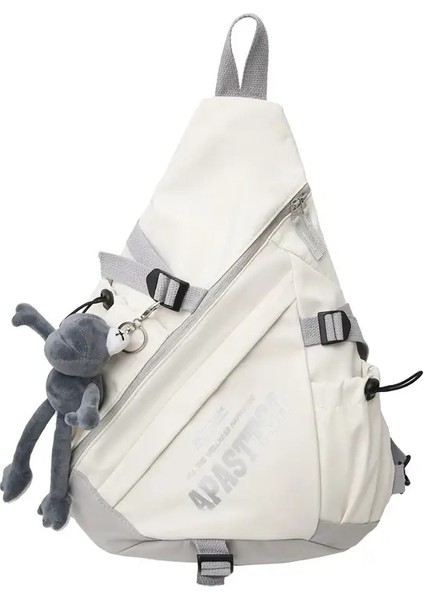 Açık Motosiklet Spor Seyahat Crossbody Bag Taktik Çok Fonksiyonlu Çok Fonksiyonlu Su Geçirmez Tek Omuz Sırt Çantası Unisex Sıradan Göğüs Çantası Renk: Gri (Yurt Dışından)