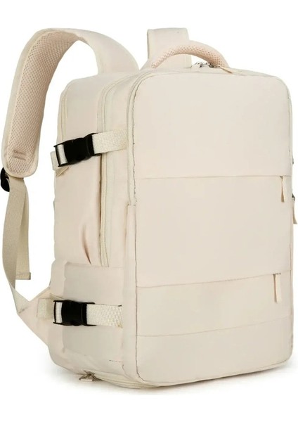 Çok Fonksiyonel Seyahat Çantası, Büyük Kapasiteli Sırt Çantası, Erkek ve Kadın Kampüs Ortaokul Yüksek Çanta Rengi: Beyaz/boyut: 41CM-45CM (Yurt Dışından)