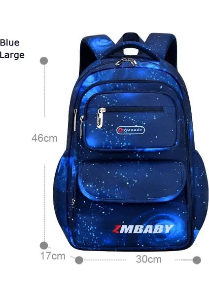 Çocuk Ortopedi Okul Çantaları Çocuklar Sırt Çantası Kızlar Için Ilköğretim Okul Çantası Erkekler Su Geçirmez Sırt Çantaları Kitap Çantası Mochilacolor: Blue Big (Yurt Dışından)