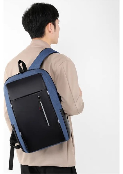 Erkekler Işletme Sırt Çantası Hafif Banliyö Dizüstü Dizüstü Çantası Su Geçirmez Sırt Çantası 15.6 Inç Bilgisayarlar Için Uygun: Deep Blue (Yurt Dışından)