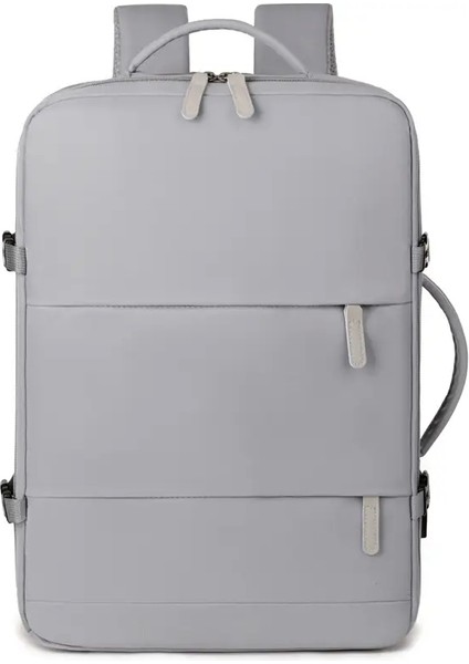 2025 Yeni Iş Naylon Su Geçirmez Sırt Çantası Çok Fonksiyonlu Açık Seyahat Çantası Büyük Kapasiteli Dizüstü Tag Sırt Çantası Renk: Gri (Yurt Dışından)