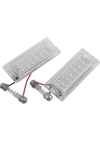 Bmw E83 X3 03-10 Için 2 Adet Beyaz LED Plaka Lambası 18 Smd (Yurt Dışından)
