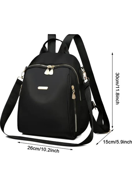 Yeni Kadın Sırt Çantaları Yüksek Kapasiteli Su Geçirmez Kolej Sırt Çantası Moda Kadın Dizüstü Bilgisayar Çantaları Kız Seyahat Okulu Siyah Bagscolor: Black S (Yurt Dışından)