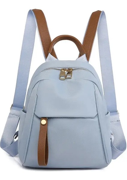2025 Yeni Kadınlar Sıradan Hafif Küçük Öğrenci Okul Çantası Sırt Çantası Büyük Kapasiteli ve Kızlar Için Üst Düzey Hissedar Rengi: Mavi/boyut: 25CM 20CM 12CM (Yurt Dışından)
