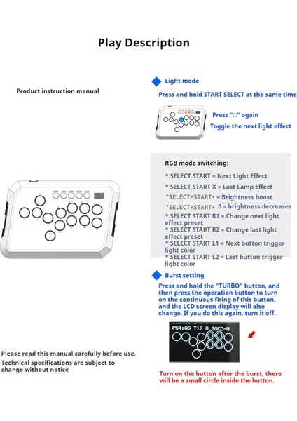 Ps4/ps5/pc/steam Fightstick Klavye Için A50 Hitbox Kontrol Cihazı (Yurt Dışından) indirimleri