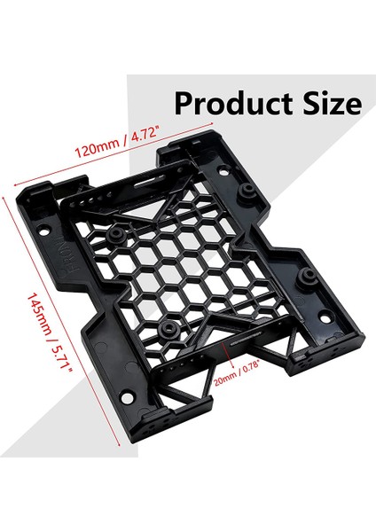 1 Adet 5,25 Inç - 3,5 Inç 2,5 Inç Soğutma Fanı Braketi SSD HDD Braketi (Yurt Dışından) indirimleri