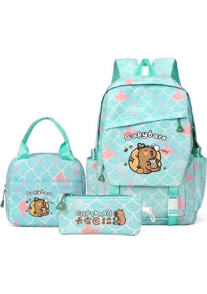 Mochila Capya Backpacks Genç Kızlar Için Okul Çantası Kitap Çantası Mochila Su Geçirmez Kadınlar Sırt Çantası Kadın Seyahat Bagcolor: Yeşil (Yurt Dışından)