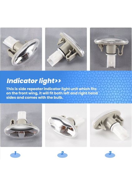 2 Adet Car Partner Yan Direksiyon Sinyal Tekrarlayıcı Lambası (Yurt Dışından) fırsatları