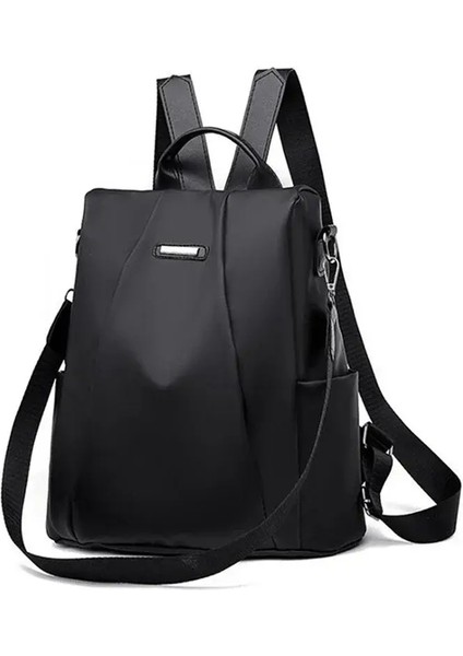 Yeni Kadınlar Sırt Çantası Moda Naylon Düz Renk Hafif Su Geçirmez Büyük Kapasiteli Çıkarılabilir Omuz Kayışı Çok Functionalcolor: Khak (Yurt Dışından)