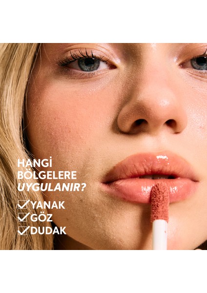 Allık Ruj Göz Farı Glow Tint Soft Mocha | Nemlendirici Makyaj | 504 Nude | Hyaluronik Asit Peptit fırsatları
