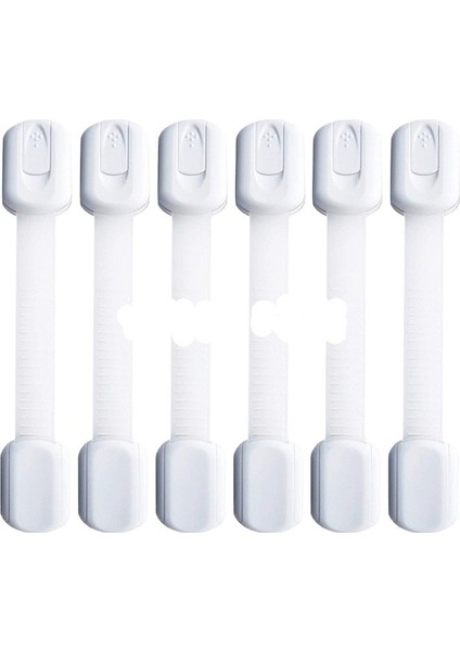 6 Paket Emniyet Kilidi Çekmece Kilidi Buzdolabı Dolap Dolap Dolap Kapı Kilidi (Yurt Dışından)