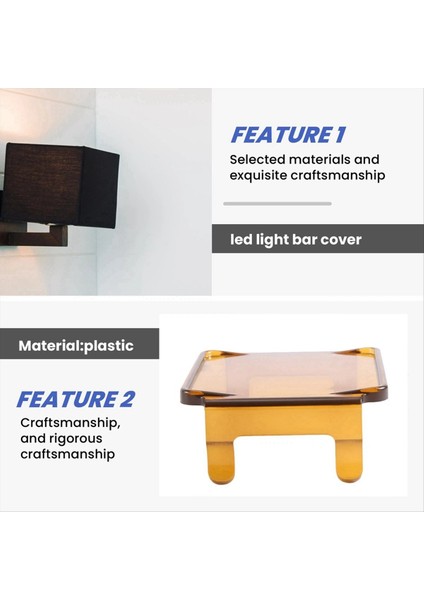 Araba Amber LED Pod Kapakları Kare LED Işık Çubuğu Kapakları LED CUBE2722 (Yurt Dışından) modelleri