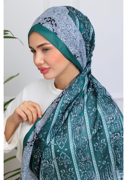 Zarif Paisley Desenli Dijital Soft Şal