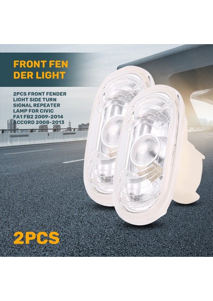Honda Civic Fa1 Fb2 2009-2014 Accord Için 2 Adet Yan Sinyal Lambası (Yurt Dışından) fırsatları