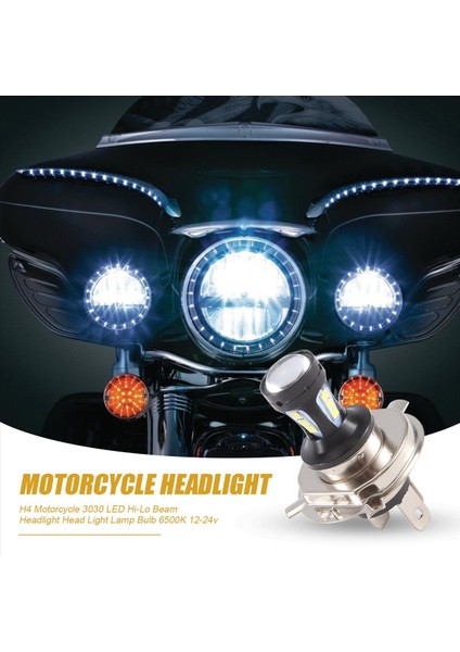 H4 Motosiklet 3030 LED Hi-Lo Far Ampulü (Yurt Dışından) fırsatları