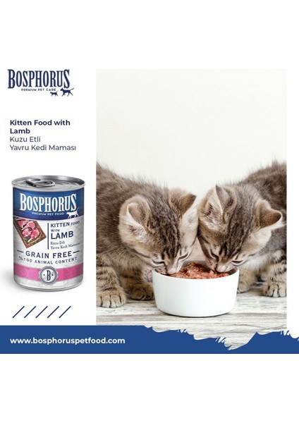 Kuzu Etli Küçük Taneli Yavru Kedi Konserve Maması 48 x 415 gr (Parça Etli) modelleri