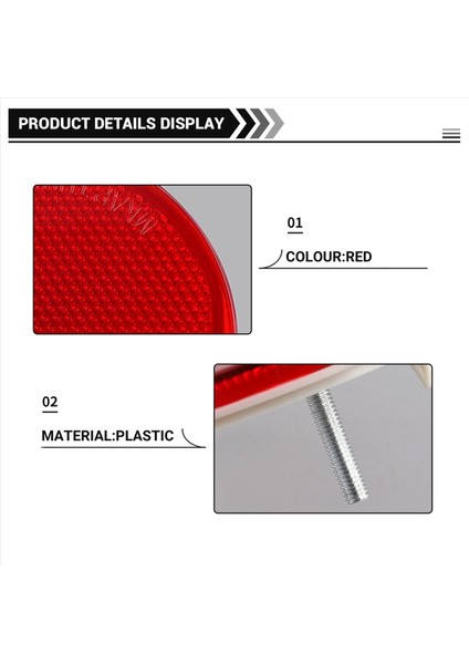 Toyota Için 2 Adet Arka Tampon Reflektörü Arka Tampon Işıkları (Yurt Dışından) fırsatları