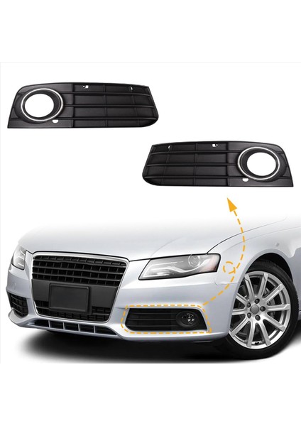 Sol Sis Farı Çerçevesi Lamba Kaplaması Ön Tampon Altındaki Izgara Kapağı (Yurt Dışından) fırsatları