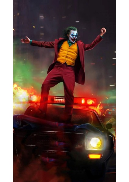 Joker Kapı Direk Kaplama Folyosu Baskılı Sticker Sağ-Sol 2 Adet 22*50 cm