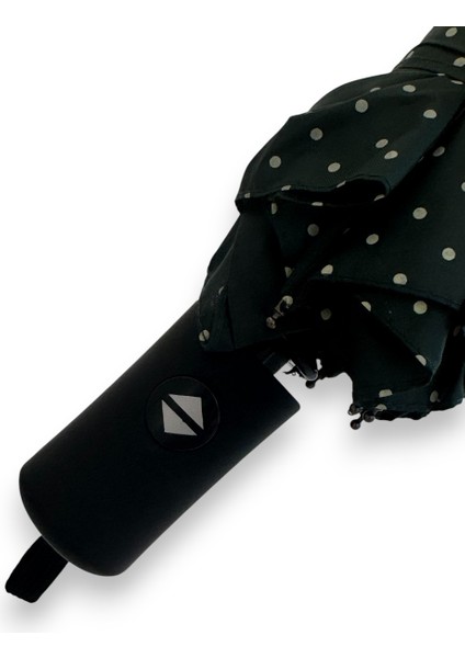 Koyu Yeşil Puantiyeli Tam Otomatik 8 Telli Kısa Şemsiye fırsatları