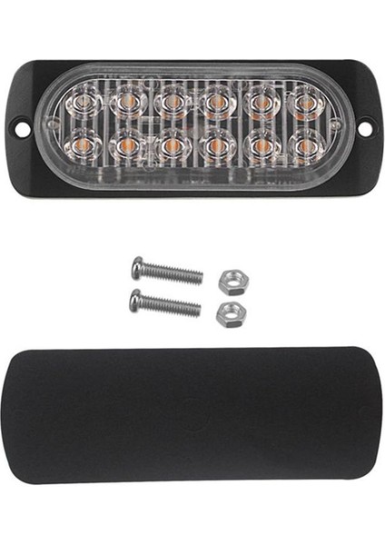 Devre Kartı + LED Boncuklar DC12-24V Yanıp Sönen Işık 12LED 112X41MM, E (Yurt Dışından)