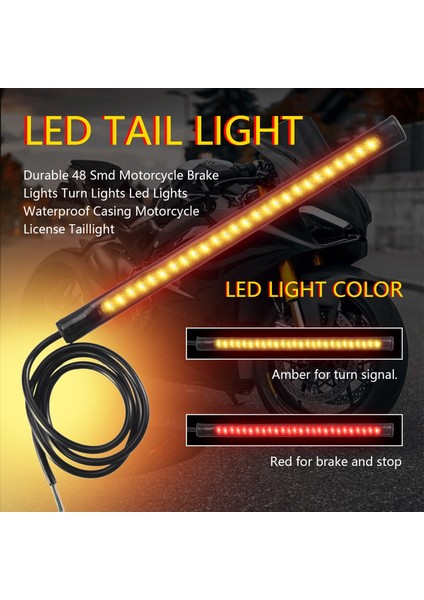 Dayanıklı 48 Smd Motosiklet Fren Lambaları Dönüş Lambaları LED Işıklar (Yurt Dışından) fırsatları