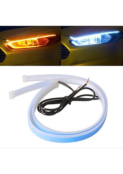 Kamyon Için LED Işık Çubuğu, Beyaz Dönüş Sinyali Sarı Işık, 24 Inç, 2 Adet (Yurt Dışından) fiyatları