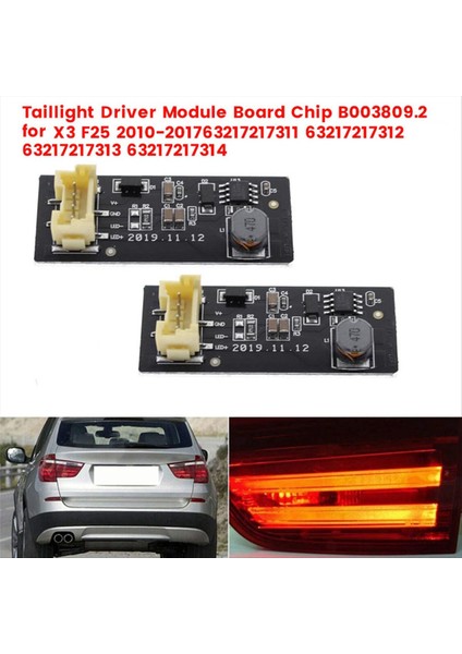 X3 F25 2010-2017 Için 2 Adet B003809.2 Arka LED Lamba Sürücü Modülü Kartı (Yurt Dışından) fırsatları