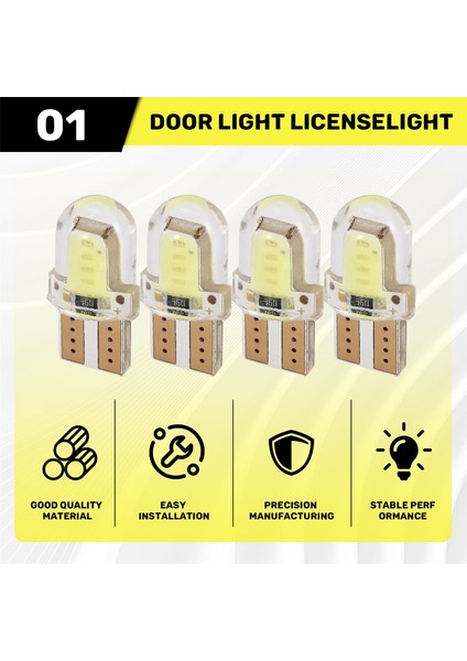 10 Adet LED T10 W5W Cob Smd Canbus Parlak Beyaz Plaka Ampulü (Yurt Dışından) fırsatları