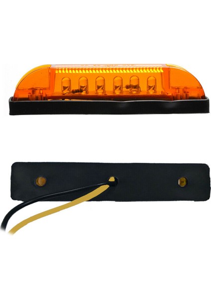 Inç Amber LED Işık 12V Kapalı Şerit Çubuk Işıkları 6led Karavan Deniz Teknesi (Yurt Dışından) fırsatları