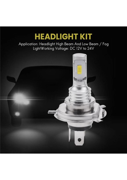 2 x H4 9003 Hb2 6000K Süper Beyaz Csp LED Far Ampulü Kiti (Yurt Dışından) indirimleri