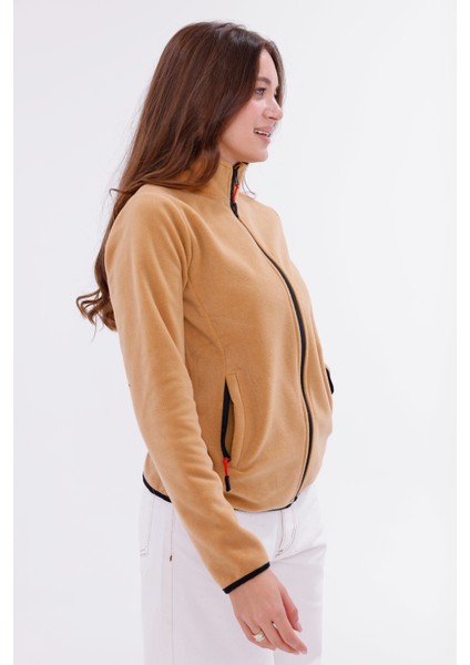Kadın Slim Fit Tam Fermuarlı Polar Ceket fırsatları