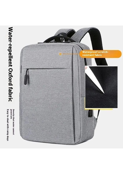 Yeni Çok Fonksiyonlu Iş Çantası, USB Şarj Sırt Çantası, Su Geçirmez Dizüstü Bilgisayar Çantası, Büyük Kapasiteli Sırt Çantası, Erkekler Iş Seyahati Lcolor: Siyah (Yurt Dışından)