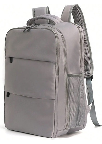16 Inç Unisex Büyük Kapasiteli Iş Seyahati Hafif Su Geçirmez Dalı Dizüstü Bilgisayar Sırt Çantası Çok Fonksiyonlu Sırt Çantası Renk: Gri (Yurt Dışından)