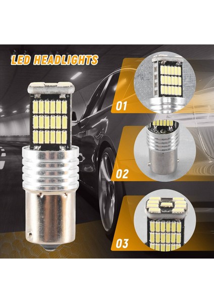 2x 1156LED Canbus 15 Smd BA15S P21W Yüksek Güçlü 6000K Araba Fren Lambası (Yurt Dışından) indirimleri