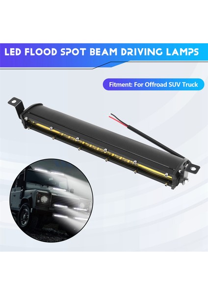 12 Inç LED Tavan Aydınlatma Çubuğu 12V 24V Su Baskını Noktasal Işın Sürüş Lambaları (Yurt Dışından) fırsatları