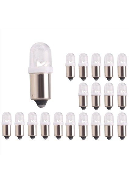 20 Adet BA9S H6W Bayonet LED Ampul Araba Harita Lambası 12V Beyaz (Yurt Dışından) fiyatları
